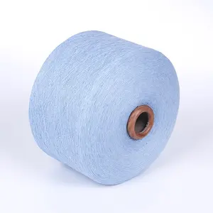 65/35 OE Bleached blended yarn 50/50 Multi color Fabric weaving Recycled Cotton Polyester for knitting denim socks usage