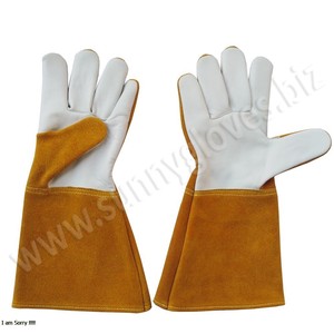 Guantes de soldadura de cuero para niños, protectores de manos resistentes al agua - Product Image 2
