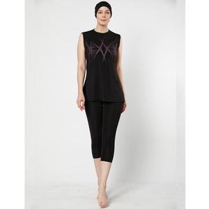 Alta calidad XS XXL tallas ropa islámica de secado rápido cubierta completa modesto Tankinis cubrir adultos musulmán traje de baño estampado transpirable - Product Image 5