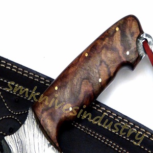 Xyj couteau à manche en bois naturel, fait à la main, Camping de plein air (smk1541) - Product Image 3