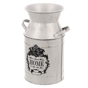 Luxurious Premium Quality Galvanized Indian Metal Iron Milk Can Handmade Flower <b>Vase</b> Holder Wholesale Decorative Flower <b>Stand</b> - Product Image 6