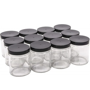 Bocaux rondes en verre transparent peint, pièces, <span class=keywords><strong>4</strong></span> oz, pour la fabrication de bougies - Product Image 2