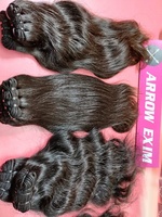 Extensions de cheveux humains vierges indiens de qualité supérieure Arrow Exim Remy, ondulation profonde, style naturel, cheveux de donneur unique, confectionnées à la machine