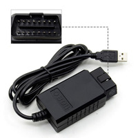 Escáner OBD2 USB ELM 327 para Automóviles para PC V1.5A, Compatible con Herramienta de Diagnóstico de Interfaz OBD