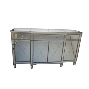 Elegant Mirrored <strong>Console</strong> <strong>Table</strong> Living Room Mirror Cabinet Furniture in <strong>Silver</strong> or Gold - Product Image 5