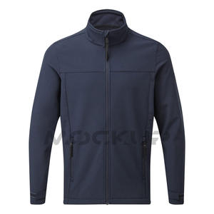 Venta al por mayor chaqueta de trabajo Softshell personalizada para hombres impermeable lona Stand Collar-para invierno primavera otoño - Product Image 6