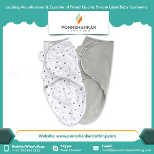 Personalized Swaddle <b>Blanket</b> Top Quality Organic Cotton New Design Muslin Adjustable Swaddle <b>Wrap</b> - Product Image 6