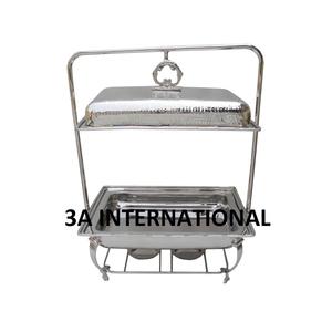 Pot de service pour buffet haut de gamme Présentoir de mariage de luxe Réchaud à plats plaqué or Pot pour buffet - Product Image 3