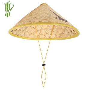 Tốt nhất mùa hè nông nghiệp hình nón mũ rơm bằng tre thật nóng bán buôn xô boater dù để che nắng cho nông dân - Product Image 2