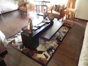 Cheveux faits à la main sur tapis en cuir de vachette véritable tapis décoratif en cuir pour la maison et le bureau à l'intérieur et à l'extérieur - Product Image 2