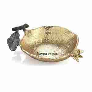 Cuenco Decorativo de Metal Pulido de Lujo para Nueces y Dátiles, Nuevo Diseño para Regalos Empresariales - Product Image 3