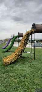 แผงป้องกันความเสี่ยงเทียมป้องกันรังสียูวีทำจากหญ้าเทียมแนวตั้ง Pvc คุณภาพสูงสำหรับวัตถุประสงค์ในร่มกลางแจ้ง - Product Image 6