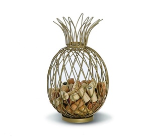 Custom Wired Pineapple Shape Wine <b>Bottle</b> <b>Cork</b> Holder Manufacturer Wholesaler factory direct sale - Product Image 1