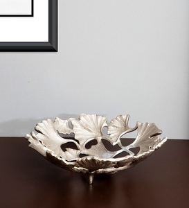 Elegante cuenco de aluminio hecho a mano para servir en casa, boda, fiesta, nueces, frutas, decoración, Color blanco, diseño moderno, plato, cuencos de mesa - Product Image 3