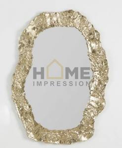 Espejo de Pared Ovalado Redondo de Diseño Contemporáneo de Aluminio Elegante, Espejo de Lujo para Decoración del Hogar, Diseño Personalizable Hecho a Mano - Product Image 6