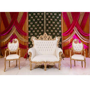 Ensemble de meubles à dossier haut, canapé et chaise, mobilier de mariage asiatique à dossier haut, de conception moderne, bollyden, nouvelle collection - Product Image 1