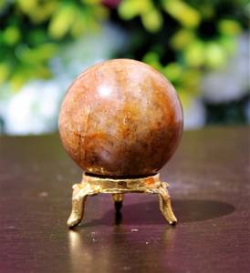 Sphère de cristal de quartz Golden Healer, pierre de guérison d'aura Reiki, pierre précieuse énergétique, sphère de méditation, boule de cristal d'agate, agate de guérison - Product Image 3