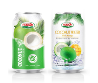 Distributeur d'eau de noix de coco Pure, 330ml, eau en noix de coco biologique avec clip, jus saine de thaïlande, prix de gros