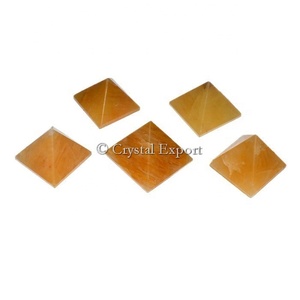Yellow Aventurine Small Gemstone Pyramids - Product Image 1