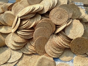 Woven Water Hyacinth Placemats/ <b>Round</b> Braided Rattan <b>Mat</b> for Dining <b>Table</b>/ Large Weave <b>Round</b> <b>Mats</b> Ms. Lily +84 906 927 736 - Product Image 4