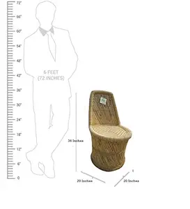 2024 элегантный дизайн ручной работы экологически чистый бамбуковый тростниковый деревянный бежевый спинка стул для гостиной сад балкон открытый стул
