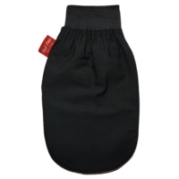 Gants de bain élégants végétaliens de qualité supérieure, entièrement noirs, prix réduits sur commande en gros