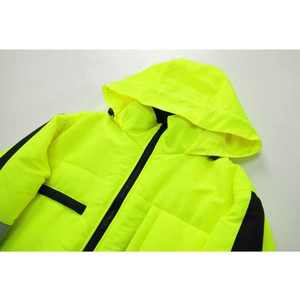 เสื้อแจ็กเก็ตกันน้ำมีฮู้ดสะท้อนแสง,เสื้อโค้ทเพื่อความปลอดภัยกันน้ำกันลมสะท้อนแสงใส่ได้ในฤดูหนาวใส่ได้ทุกโอกาส - Product Image 4