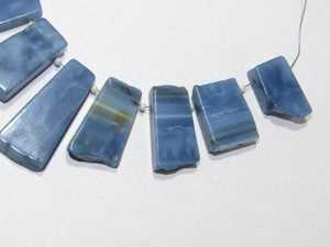 Cuentas de piedras preciosas sueltas de ópalo azul de alta calidad, fabricación de joyas pulidas con forma de palo, Color Natural azul, precio al por mayor por gramo - Product Image 3