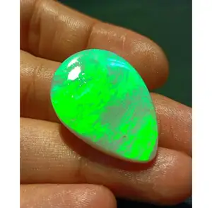 Tự nhiên Úc Opal rắn Cabochon Pear hình dạng