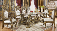 Ensemble de meubles de salle à manger de style baroque européen, meubles de salle à manger anciens faits à la main, acheter une suite de table à manger