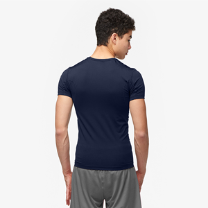 Camisa de compresión de capa base para hombre, ropa atlética personalizada de alta calidad, con tela superelástica y camisetas rashguard - Product Image 3