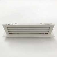 Rejilla de aire de retorno de pared de plástico PVC HVAC con filtro con bisagras