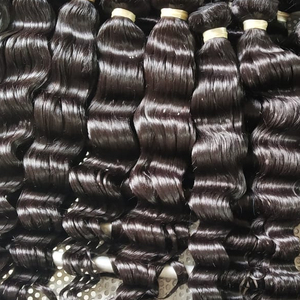 Raw Deep Wave 100% paquetes de trama de cabello humano cierres Frontal 13x6 Peluca de encaje completo cabello humano extensiones de cabello ondulado profundo Suelto - Product Image 2