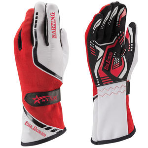 Guantes de Carreras de Karting Personalizados de Poliéster y Algodón Transpirables con Protección UV Antideslizantes de Proveedor OEM de Pakistán - Product Image 4
