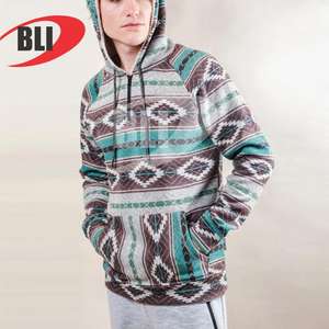 Sudadera con Capucha de Alta Calidad, de Algodón y Poliéster, con Diseño Completo por Sublimación, Sudadera Personalizada con Estampado por Sublimación para Hombre - Product Image 4