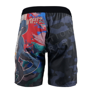 Hot Selling Custom <b>One</b>-Side Printed MMA <b>Shorts</b> for Men Durable Polyester-Spandex Blend Moisture-Wicking Martial Arts Wear Best - Product Image 2