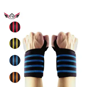 Professional Wrist Elbow Wraps Elastic Straps Brace Support Protector for Weightlifting Workout Bodybuilding Gym Fitness