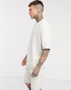 ชุดวิ่งออกกำลังกายสำหรับผู้ชาย,ชุดวอร์มสีขาวผ้าฝ้าย100% สำหรับกีฬาสั้นสีพื้นสำหรับฤดูร้อน - Product Image 3