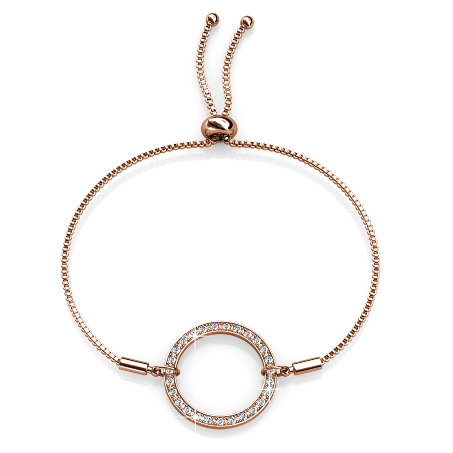 Brass With 18k Rose Gold Plated Delicate Women Bracelet