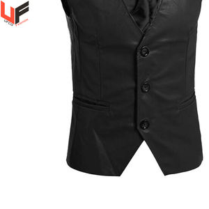 Gilet en cuir noir marron de haute qualité pour hommes gilet de course de moto décontracté-Meilleur prix en gros personnalisable - Product Image 6
