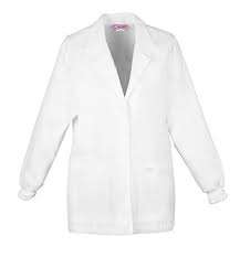 Tenues médicales unisexes blanches de qualité supérieure, à manches courtes, en tissu 100 % coton tissé, avec détection d'aiguilles et logo personnalisé - Product Image 4