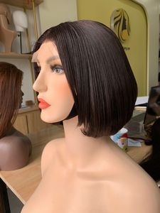 <b>Bob</b> <b>Wig</b> Vietnamese 100% Virgin Remy Human Hair for Lace Transparent Extension Straight 180% Density All Colors - Product Image 4