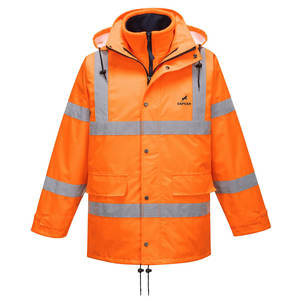 Chaqueta DE TRABAJO impermeable de alta visibilidad de tamaño personalizado - Product Image 6