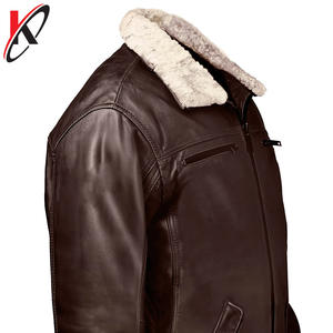 Veste d'hiver en cuir pour homme 2025, imperméable, coupe-vent, poches, manches longues, manteau chaud - Product Image 4