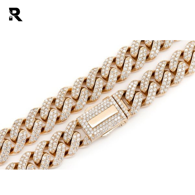 Collana Con Crtografia Hip-hop Alla Moda Con Catena Cubana Da 6 - Foto 4