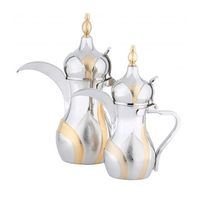 Théière en métal au design attrayant, qualité supérieure, fabrication artisanale, vente en gros, cafetière classique, style indien, luxueuse, Dallah arabe