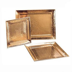 Bandeja de Servicio Metálica de Grado Comercial RABEH MT-888 con Patrón Floral Pulido, Decorativa para el Hogar, Nueva, de Alta Calidad y en Oferta - Product Image 5