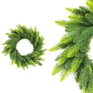 Guirnaldas y guirnaldas de Navidad de 50cm con sombra verde PE clásico elegante con soporte de hierro para decoraciones festivas para el hogar - Product Image 1