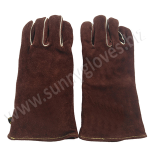 Cowhide Leather Heat Resistance Heavy Duty Industrial Stick Welding Hand Gloves - Product Image 6
