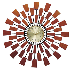 Horloge murale en fer forgé, lune incurvée, cristal, diamant, silencieuse, pour salon, nouvelle collection - Product Image 5